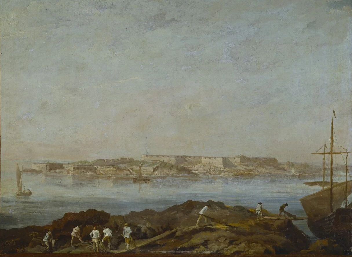 1710-Augustin Ehrensvard - Veduta di Sveaborg